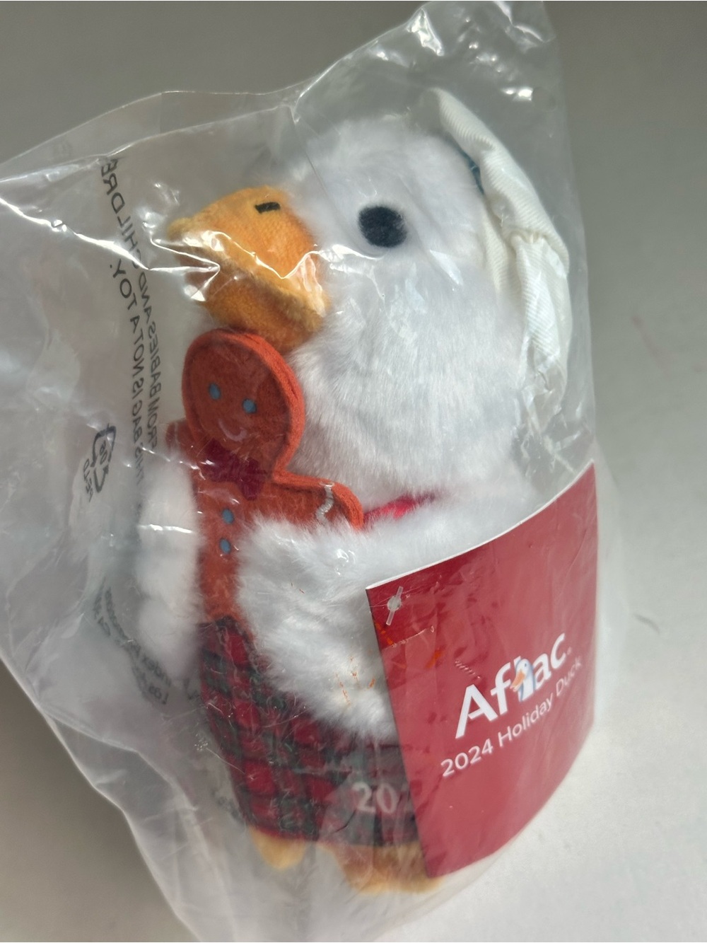 2024 Holiday Plush Aflac Duck that quacks Aflac